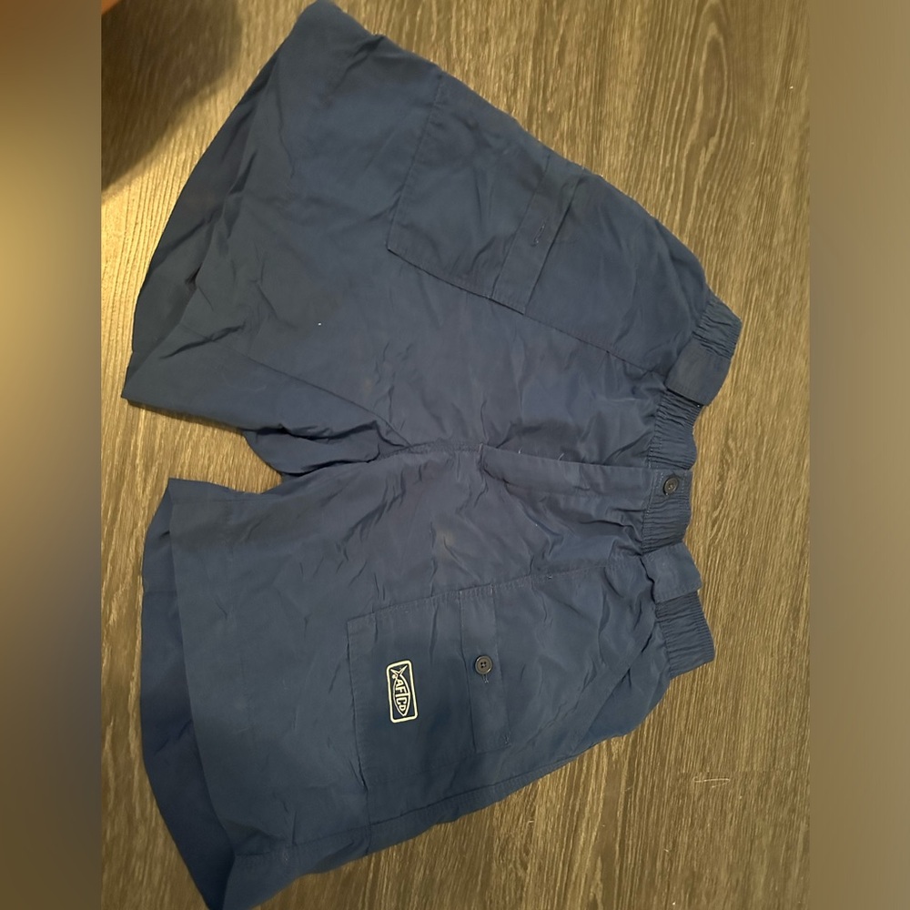 Navy blue aftco shorts